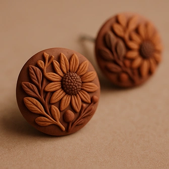 Floral earrings